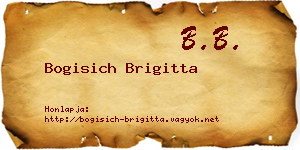 Bogisich Brigitta névjegykártya