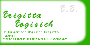 brigitta bogisich business card